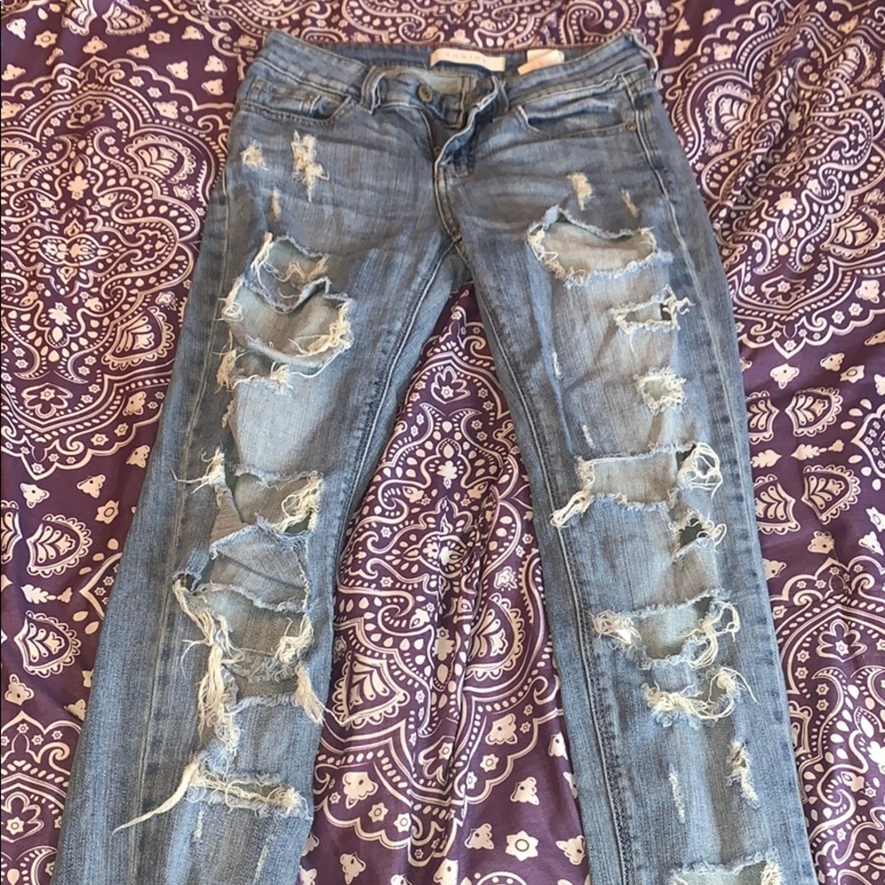 Mid Rise Relaxed Skinny Jeans
